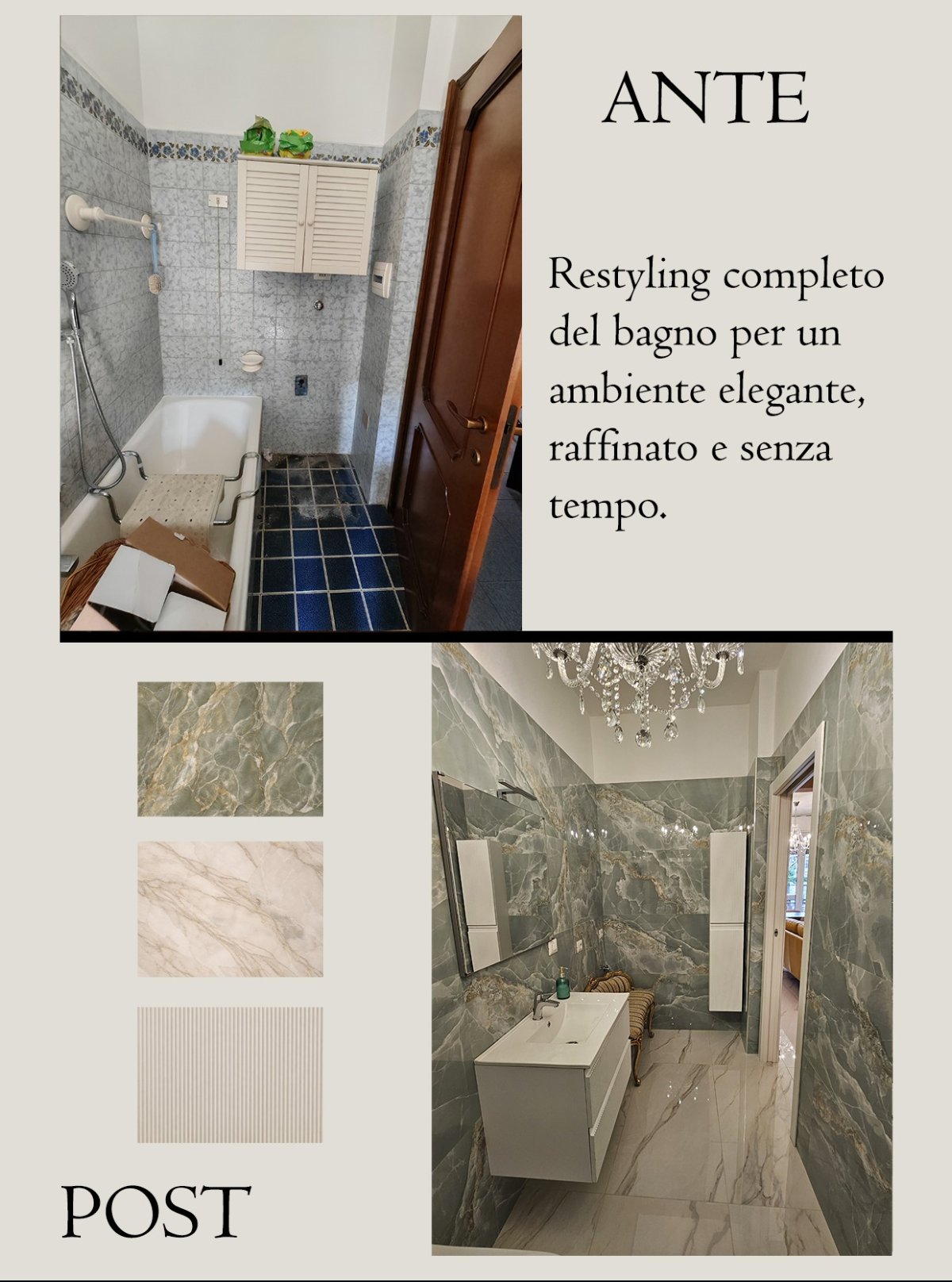 Ante e post: restyling completo del bagno
