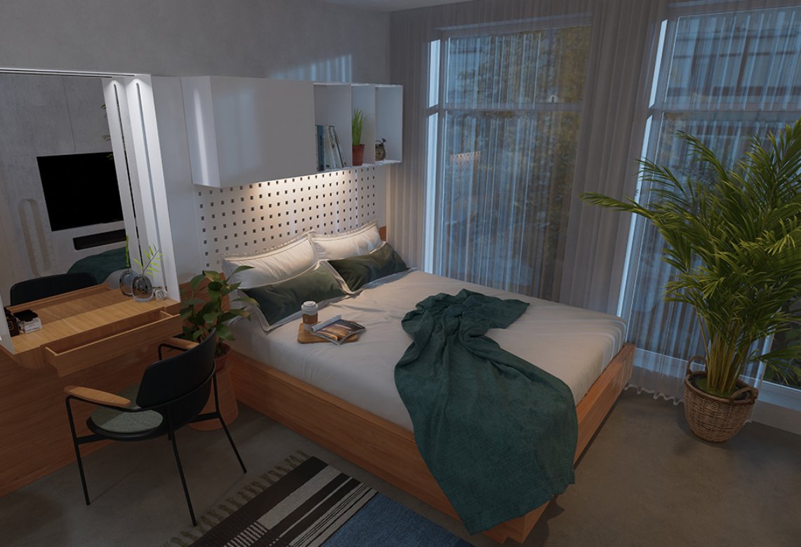 Render camera da letto